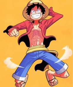 Luffy Japanese Manga paint by numbers