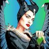 Angelina Jolie Maleficent Movie paint by numbers