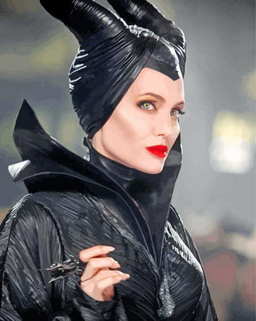 Maleficent Movie paint by numbers