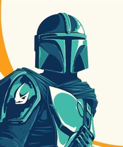 The Mandalorian Illustration paint by numbers