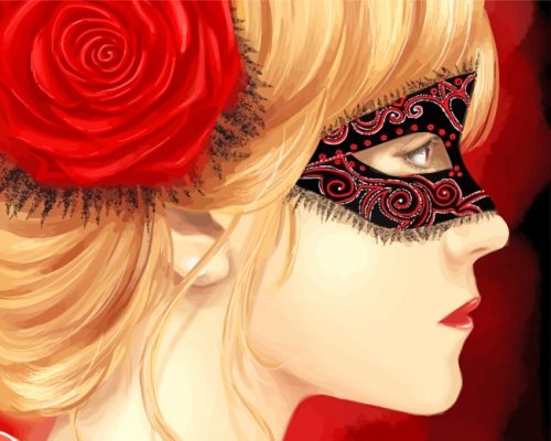 Masked Girl paint by numbers