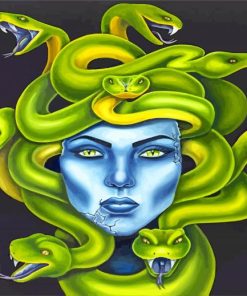 Blue Medusa Movie paint by numbers