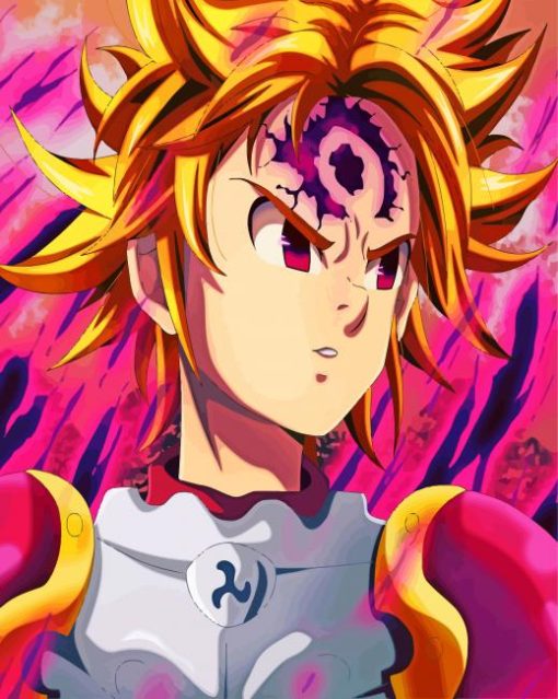 Meliodas Nanatsu no Taizai paint by numbers