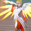 Mercy Character Overwatch paint by numbers