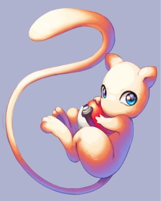 Mew Pokemon Anime Paint by numbers