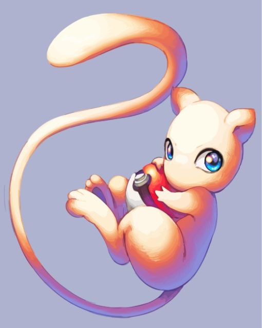 Mew Pokemon Anime Paint by numbers