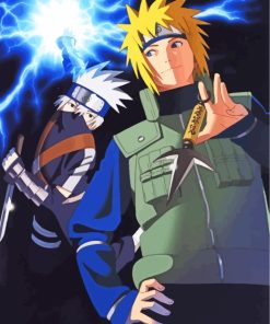 Minato Namikaze And Kakashi Hatake paint by numbers