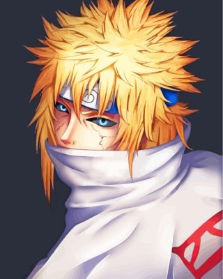 Naruto Minato Namikaze Anime paint by numbers