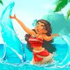 Moana Princess Disney paint by numbers