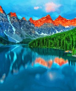 Moraine Lake Canada paint by numbers