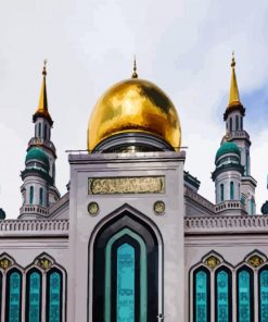 Moscow Cathedral Mosque paint by numbers