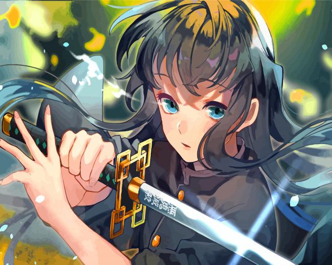 Muichiro Tokito Anime paint by numbers