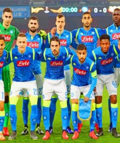 Napoli Football Team paint by numbers