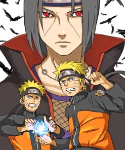 Naruto And Itachi Anime paint by numbers