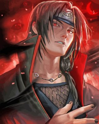 Naruto Itachi Uchiha Anime paint by numbers