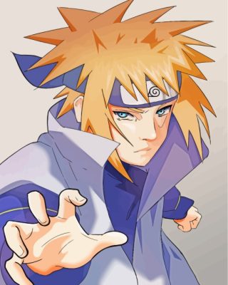 Naruto Minato Anime paint by numbers