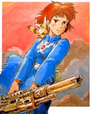 Aesthetic Nausicaa Of The Valley Of paint by numbersThe Wind