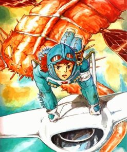 Nausicaa Of The Valley Of The Wind Anime paint by numbers