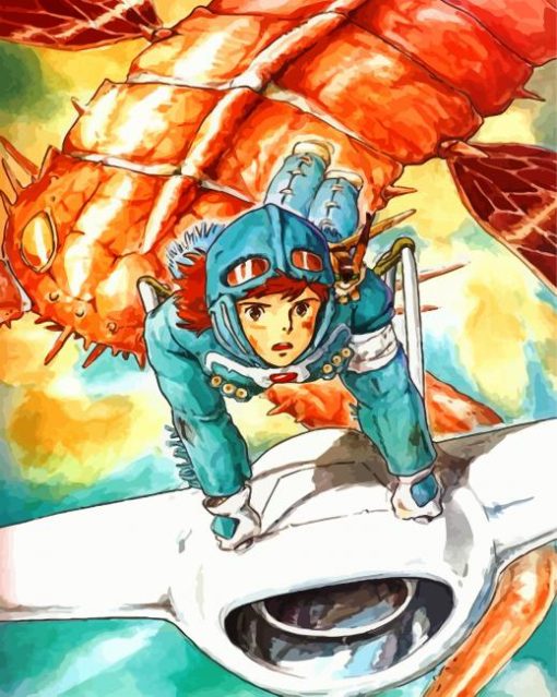 Nausicaa Of The Valley Of The Wind Anime paint by numbers