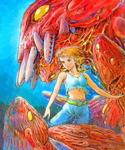 Nausicaa Of The Valley Of The Wind Manga paint by numbers