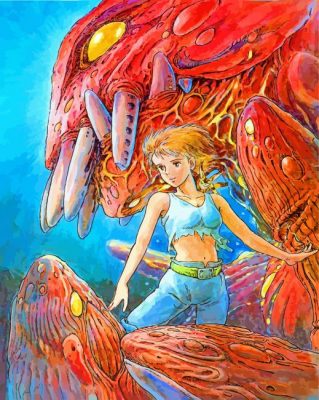 Nausicaa Of The Valley Of The Wind Manga paint by numbers