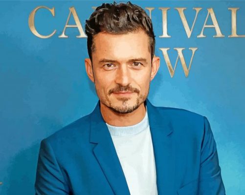 Actor Orlando Bloom paint by numbers