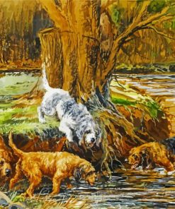 Otterhound Dogs paint by numbers