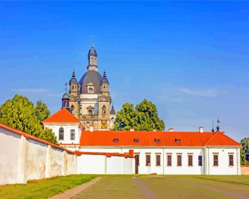 Pazaislis Monastery And Church paint by numbers
