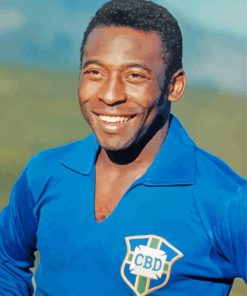 Pele Edson Athlete paint by numbers