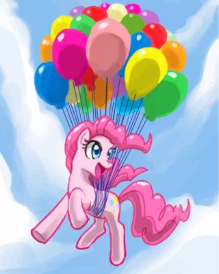 Pinkie Pie And Balloons paint by numbers