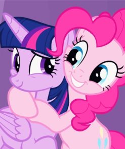 Twilight Sparkle And Pinkie Pie paint by numbers