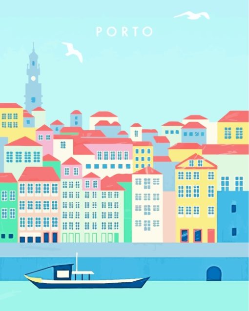 Porto Portugal paint by numbers