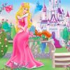 Princess Aurora In Garden paint by numbers