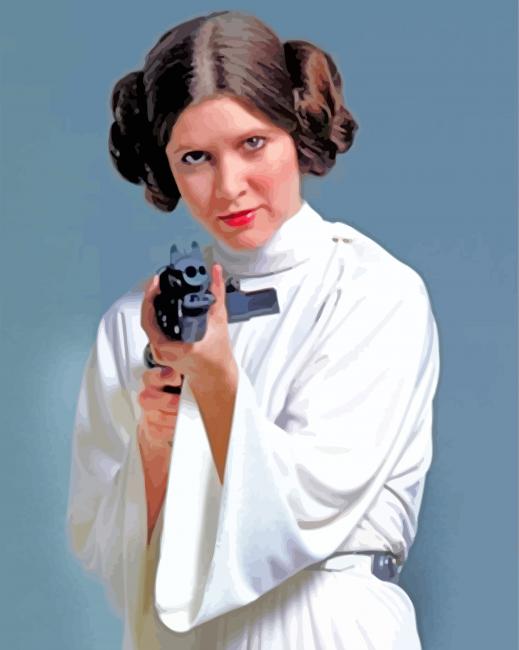 Princess Leia Organa paint by numbers