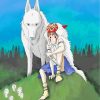 Moro And Princess Mononoke paint by numbers