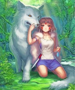 Princess Mononoke paint bynumbers