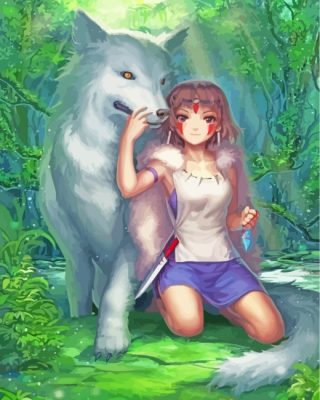 Princess Mononoke paint bynumbers