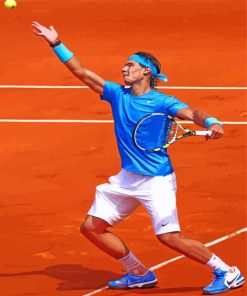 Rafael Nadal Tennis Player paint by numbers