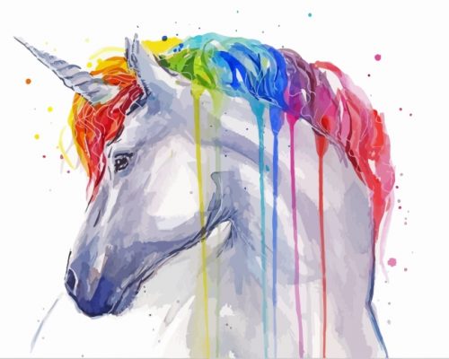 Rainbow Unicornpaint by numbers