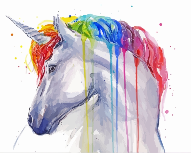 Rainbow Unicornpaint by numbers