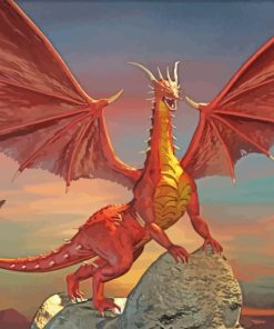 Red Dragon paint by numbers