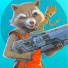 Rocket And Groot Movie Paint by numbers