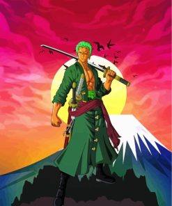 Worrier Roronoa Zoro paint by numbers