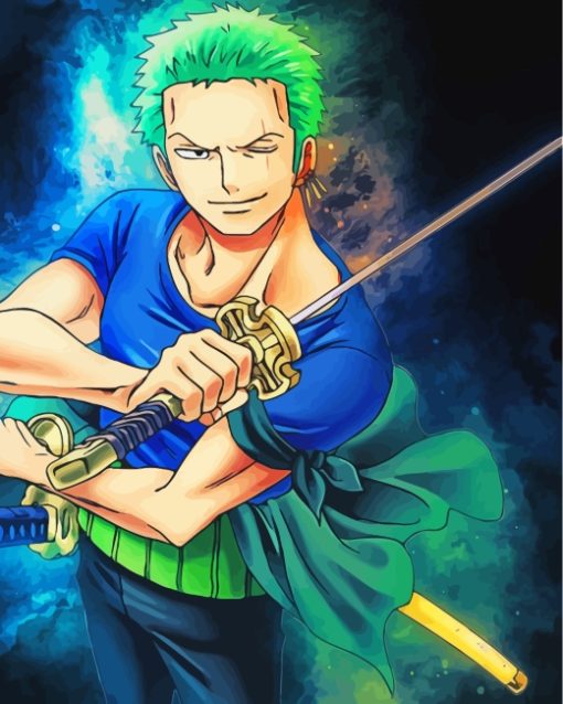 Roronoa Zoro Japanese Anime paint by numbers