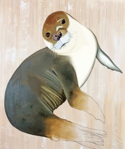 Aesthetic Seal Animal paint by numbers