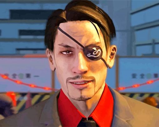 Sega Goro Majima paint by numbers