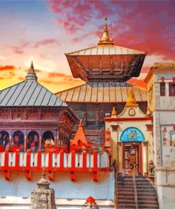 Shri Pashupatinath Temple paint by numbers