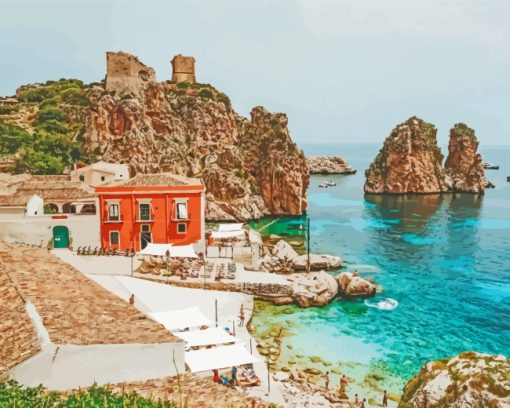 Sicily Island Italy paint by numbers