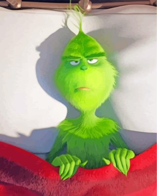 Sleepy Grinch Cartoons paint by numbers