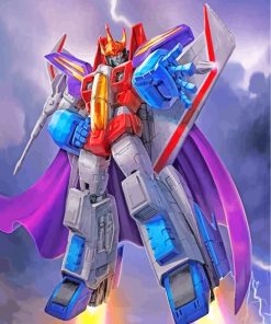 Starscream Transformers paint by numbers